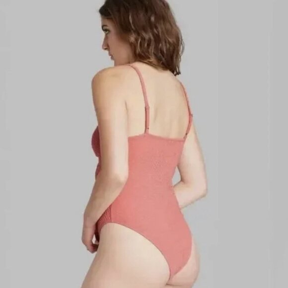 NWT Wild Fable Coral Bodysuit - Picture 2 of 3